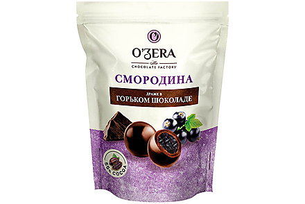 «O'Zera», драже «Смородина в горьком шоколаде», 150 г