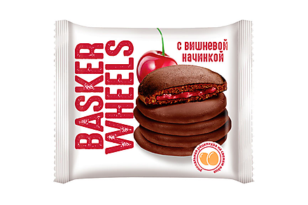 «Basker Wheels», pancake с вишнёвой начинкой, 36 г