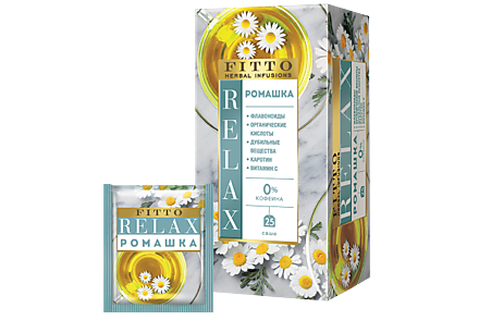 Чай травяной «Fitto» Relax. Ромашка, 25 пакетиков