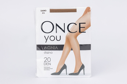 Колготки женские «Once You» Agnia 20 den, daino, размер 4