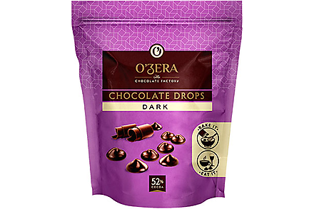 «O'Zera», шоколад темный Dark drops, 80 г