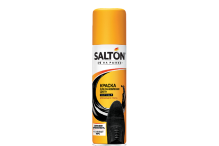 Краска для обуви черная «Salton» для замши и нубука, 150 мл