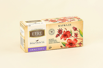 Чайный напиток «Etre» Immunity с каркадэ, 25 пакетиков, 37 г