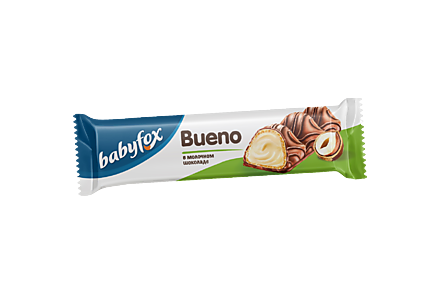 Батончик вафельный «Babyfox» Bueno в молочном шоколаде, 23 г