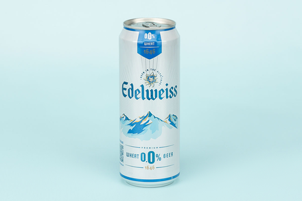 Пивной напиток «Edelweiss» Пшеничный, безалкогольный, 430 мл