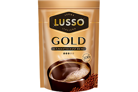 Кофе растворимый «LUSSO» GOLD, 75 г