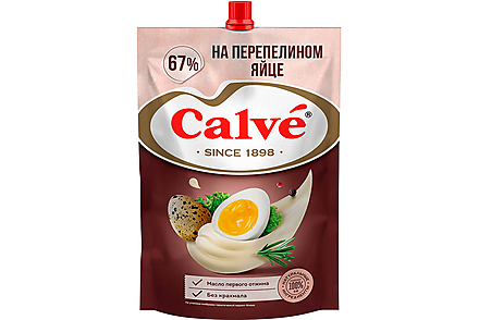 «Calve», майонез «На перепелином яйце» 67%, 700 г
