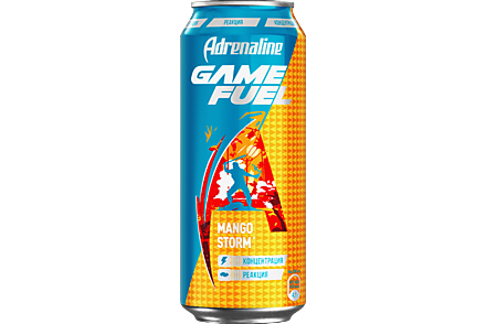 Энергетический напиток «Adrenaline Rush» Игровая энергия МАНГО, 449 мл