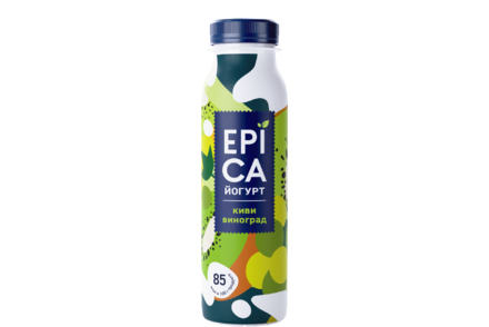 Йогурт питьевой 2.5% «Epica» Киви-Виноград, 260 г