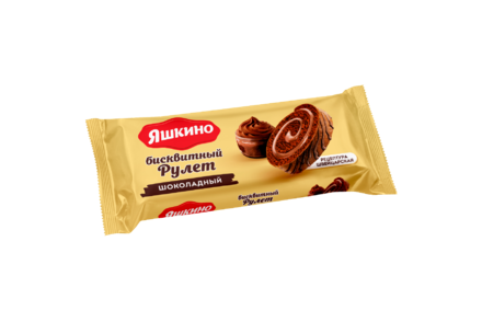 Рулет «Яшкино» бисквитный шоколадный, 200 г