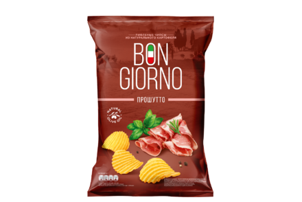 Чипсы «Bon Giorno» со вкусом Прошутто, 80 г