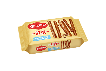 Печенье «Яшкино» Stix в молочном шоколаде, 130 г