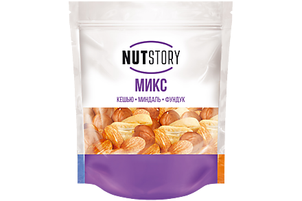 Микс «Nut Story» Кешью, миндаль, фундук, цукаты ананаса, 150 г