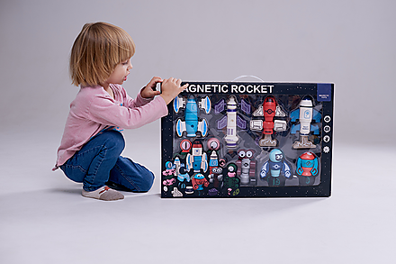 Конструктор магнитный «Magnetic robots» «Роботы», 68 деталей