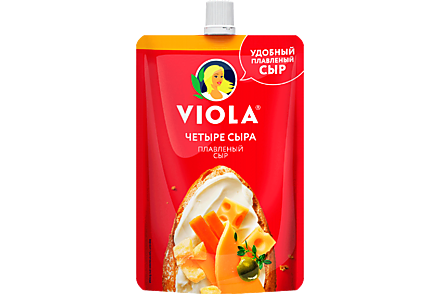 Сыр плавленный 45% «Viola» Четыре сыра, 180 г