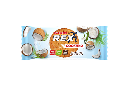 Печенье «ProteinRex» протеиновое, кокосовое, без сахара, 50 г