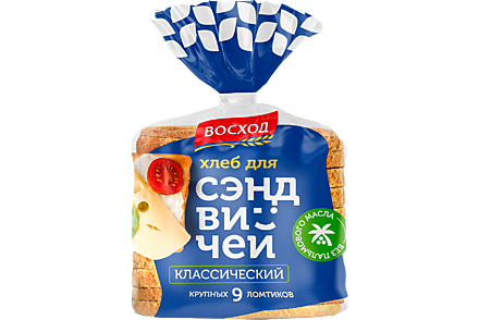 Хлеб для сэндвичей Классический, 350 г