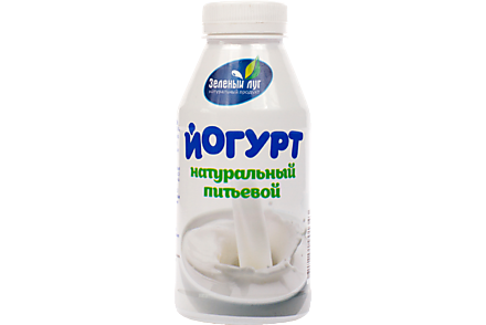 Йогурт питьевой 2.5% «Зеленый луг» Натуральный, 340 г