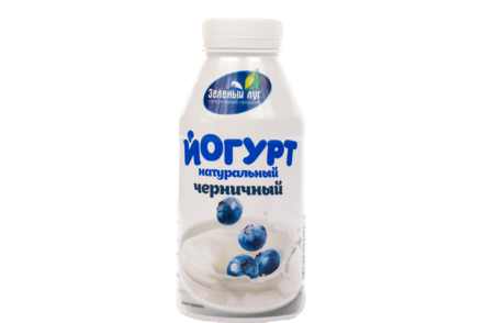 Йогурт питьевой 2.5% «Зеленый луг» Черничный, 340 г