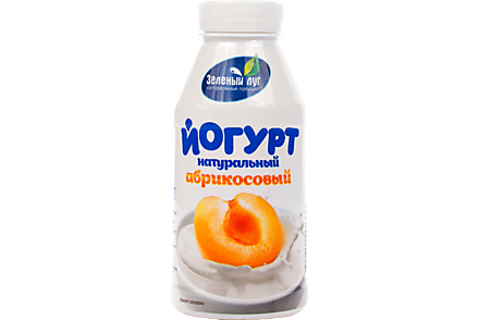 Йогурт питьевой 2.5% «Зеленый луг» абрикосовый, 340 г