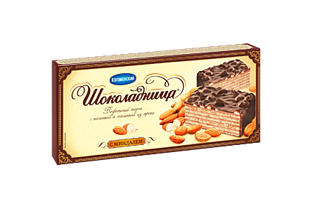 Торт вафельный «Шоколадница» с миндалем, 230 г