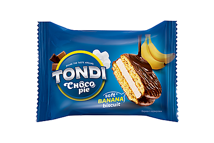 «Tondi», choco Pie банановый (коробка 2,13 кг)
