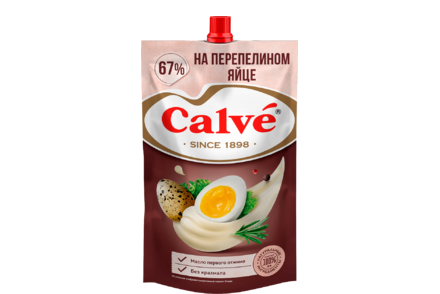 Майонез «Calve» На перепелином яйце, 400 г