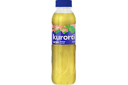 Холодный зеленый чай «KURORTI» со вкусом липы, 1,45 л