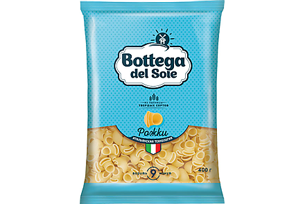 «Bottega del Sole», макаронные изделия «Рожки», 400 г