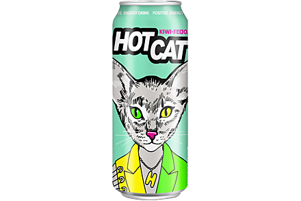 Напиток энергетический «Hotcat» Киви-фейхоа, 450 мл