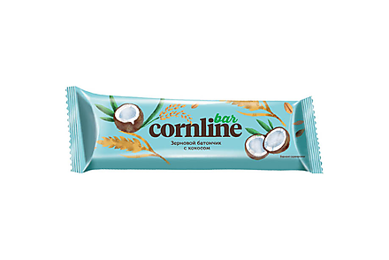 «Cornline», зерновой батончик с кокосом, 30 г