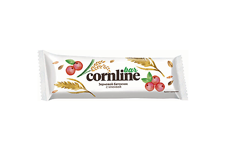 «Cornline», зерновой батончик с клюквой, 30 г