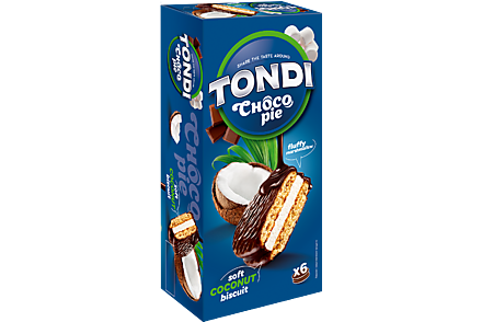Choсo Pie «Tondi» Кокосовый, 180 г