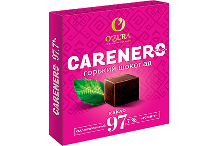 «OZera», шоколад Carenero Superior, содержание какао 97,7%, 90 г