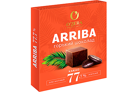 «OZera», шоколад Arriba, содержание какао 77,7%, 90 г