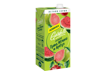 Напиток «Gardelli» Сочные гуава, яблоко и арбуз, 1 л