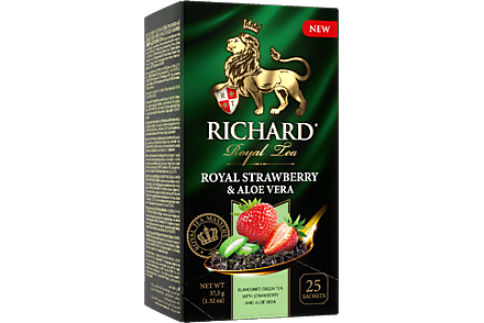 Чай зеленый «Richard» Royal Strawberry & Aloe Vera