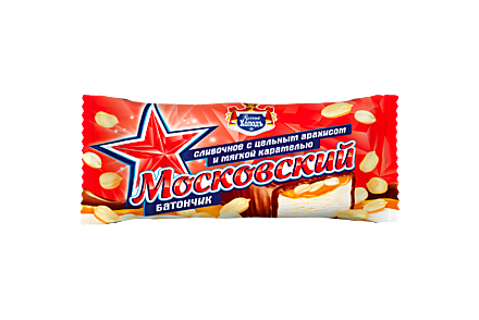Мороженое «Московский батончик» с карамелью и арахисом, 80 г