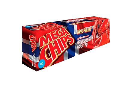Чипсы «Mega chips» со вкусом норвежского лобстера, 100 г