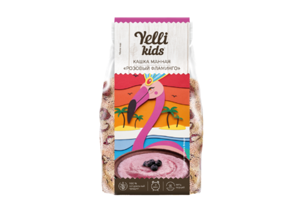 Манная кашка «Yelli kids» Розовый фламинго, 100 г
