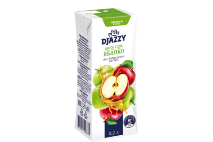 Сок «Djazzy» яблочный, 200 мл
