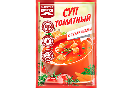 Суп «Maestro Gusten» томатный с сухариками, 16 г