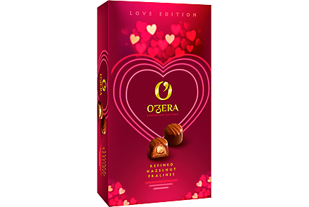 «O'Zera», конфеты Love пралине с цельным фундуком, 230 г