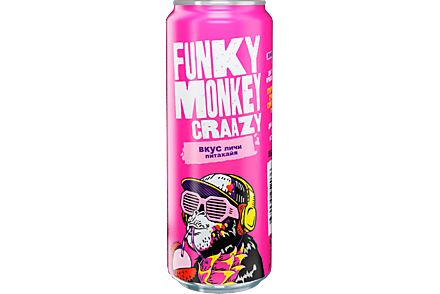 Напиток безалкогольный «Funky Monkey» Личи и Питахайя, 450 мл