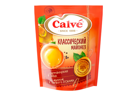 «Calve», майонез «Классический» 50%, 100 г