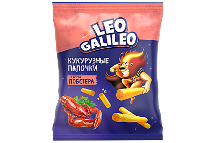 Кукурузные палочки «Leo Galileo» со вкусом лобстера, 45 г