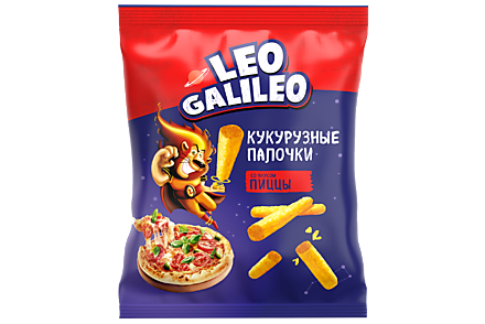 Кукурузные палочки «Leo Galileo» со вкусом пиццы, 45 г