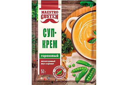 «Maestro Gusten», суп-крем гороховый быстрого приготовления, 50 г
