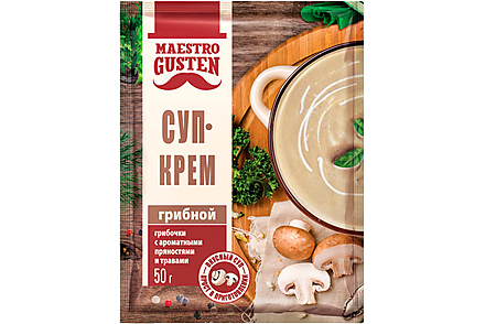 «Maestro Gusten», суп-крем грибной быстрого приготовления, 50 г