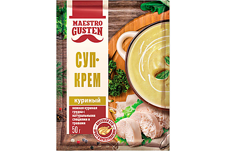 «Maestro Gusten», суп-крем куриный быстрого приготовления, 50 г
